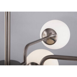 Luminosa Lighting Luminosa Maytoni Erich Modern 10 Light Globe Ceiling Light Nickel E14 - thumbnail 4