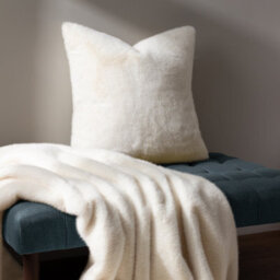 Paoletti Stanza Faux Fur Feather Rich Cushion - thumbnail 5