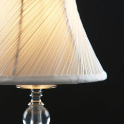 Valuelights Jaigier Pair Of Chrome And Glass Touch Table Lamps With Pleated White Shades And Led Candle Bulbs In Warm White - thumbnail 7