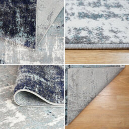 Homeart Eton Abstract Area Rug Super Soft & Durable Woven Carpet With Modern Artistic Design Blue 60X110 - thumbnail 5