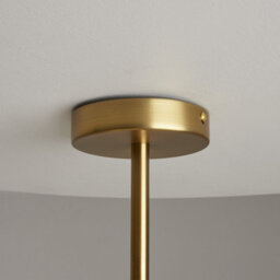 Luminosa Lighting Luminosa Tropic Modern Multi Arm Pendant Ceiling Light Brass 6Xg9 White Shade - thumbnail 5