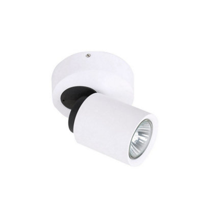 Luminosa Lighting Luminosa Modern Spotlights White 1 Light  With White Shade, Gu10