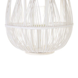 Beliani Lantern Tonga Bamboo 77 Cm White - thumbnail 6
