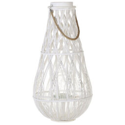 Beliani Lantern Tonga Bamboo 77 Cm White - thumbnail 1