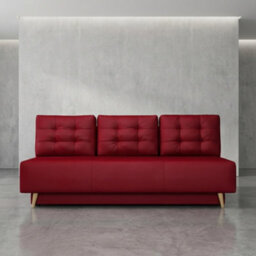 Bella Sofa Bed For Living Room With Polyurethane Foam Bonell Springs Wooden Frame Storage And Cushions Red - thumbnail 2