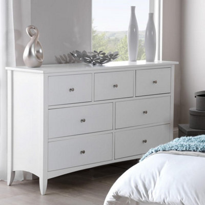 Statement Furniture Edward Hopper White 3 Over 4 Chest Of Drawers - image 1