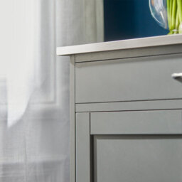 Sobuy Fkw45-Hg, Kitchen Trolley Carts With Metal Worktop Rolling Kitchen Storage Cabinet With Wine Rack, Grey - thumbnail 5