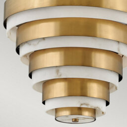 Luminosa Lighting Luminosa Hinkley Echelon Cylindrical Pendant Ceiling Light Heritage Brass - thumbnail 4