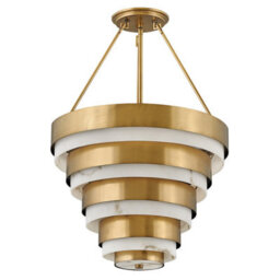Luminosa Lighting Luminosa Hinkley Echelon Cylindrical Pendant Ceiling Light Heritage Brass - thumbnail 5