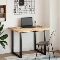 Berkfield Desk Top Untreated 100X80X4 Cm Solid Wood Acacia - thumbnail 2
