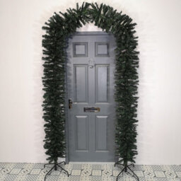 Samuel Alexander 2.4M (8Ft) Tall Single Door Indoor Christmas Tree Arch In Green - thumbnail 1