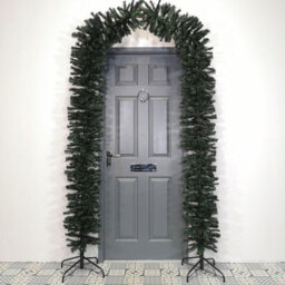 Samuel Alexander 2.4M (8Ft) Tall Single Door Indoor Christmas Tree Arch In Green - thumbnail 5
