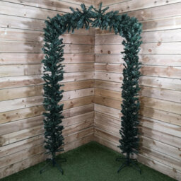 Samuel Alexander 2.4M (8Ft) Tall Single Door Indoor Christmas Tree Arch In Green - thumbnail 8