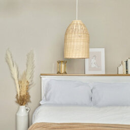 Valuelights Rattan Brown Dome Ceiling Shade And Bulb (D)21Cm - thumbnail 3