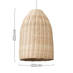 Valuelights Rattan Brown Dome Ceiling Shade And Bulb (D)21Cm - thumbnail 9