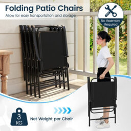 Costway 6 Pieces Patio Dining Set With Umbrella Outdoor Table And Chairs Set - thumbnail 6