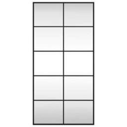 Vidaxl Wall Mirror Black 50X100 Cm Rectangle Iron - thumbnail 3