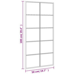 Vidaxl Wall Mirror Black 50X100 Cm Rectangle Iron - thumbnail 8