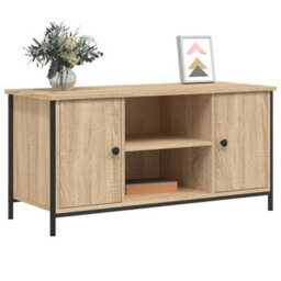 Berkfield Industrial Tv Cabinet Sonoma Oak 100X40X50 Cm Engineered Wood - thumbnail 3