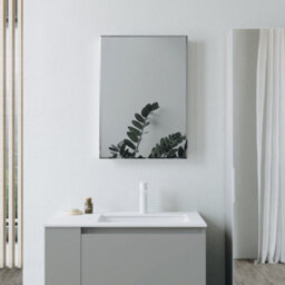 Excel Home Suleili 400X600mm Rectangle Bathroom Mirror, Bevelled Edge, Rotatable Design, Safety Backed Glass With 2 Year Guarantee - thumbnail 1