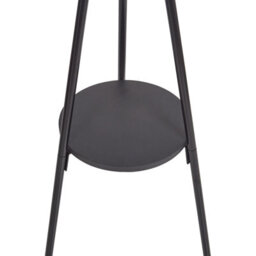 Wyld And Coco Urbannest 9-Hook Coat Stand Black Metal 181 Cm With Lower Shelf - thumbnail 5