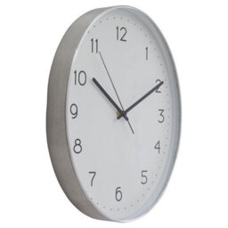Orsina Oval Wall Clock With Silver Finish, Durable Construction Wall Clock For Kitchen, Versatile Clock For Outdoor - thumbnail 2