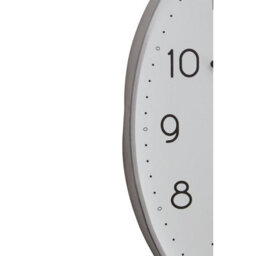 Orsina Oval Wall Clock With Silver Finish, Durable Construction Wall Clock For Kitchen, Versatile Clock For Outdoor - thumbnail 3