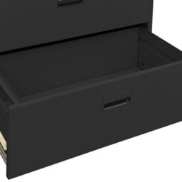 Berkfield Filing Cabinet Anthracite 90X46X134 Cm Steel - thumbnail 8