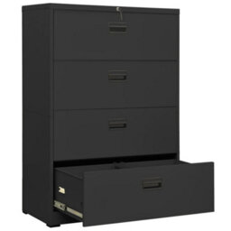 Berkfield Filing Cabinet Anthracite 90X46X134 Cm Steel - thumbnail 5