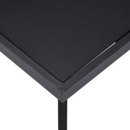 Berkfield Dining Table Black 160X80X75 Cm Tempered Glass - thumbnail 4