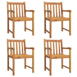 Berkfield Garden Chairs 4 Pcs 56X55.5X90 Cm Solid Wood Acacia - thumbnail 2