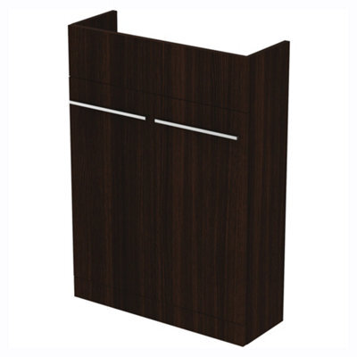 Ideal Standard I.life S Compact Matt Coffee Oak Double Bathroom Sink Cabinet (H) 835mm (W) 600mm (D) 21Cm - image 1