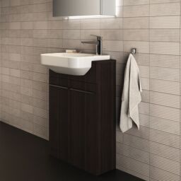 Ideal Standard I.life S Compact Matt Coffee Oak Double Bathroom Sink Cabinet (H) 835mm (W) 600mm (D) 21Cm - thumbnail 6
