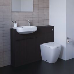 Ideal Standard I.life S Compact Matt Coffee Oak Double Bathroom Sink Cabinet (H) 835mm (W) 600mm (D) 21Cm - thumbnail 5