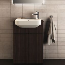 Ideal Standard I.life S Compact Matt Coffee Oak Double Bathroom Sink Cabinet (H) 835mm (W) 600mm (D) 21Cm - thumbnail 4
