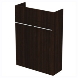 Ideal Standard I.life S Compact Matt Coffee Oak Double Bathroom Sink Cabinet (H) 835mm (W) 600mm (D) 21Cm