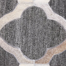 Beliani Rug Rolunay Dark Grey 160 X 230 Cm Leather - thumbnail 6