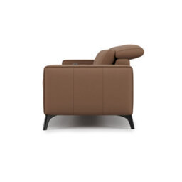 Valencia Esther Top Grain Leather Loveseat Sofa Brown Kiln Dried Hardwood Frame Power Headrests Power Recliners - thumbnail 9
