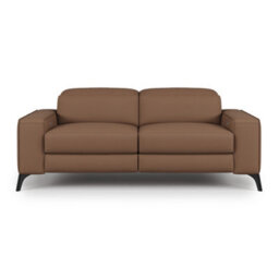 Valencia Esther Top Grain Leather Loveseat Sofa Brown Kiln Dried Hardwood Frame Power Headrests Power Recliners - thumbnail 7
