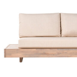 Beliani Garden Sofa 3 Seater Marettimo Certified Acacia Wood Beige - thumbnail 6