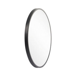 Living And Home Black Round Wall Mirror Diameter 60Cm - thumbnail 6
