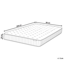 Beliani Latex Pocket Spring Mattress Dream H2/3 Medium 80 X 200 Cm (Eu Small Single) - thumbnail 3