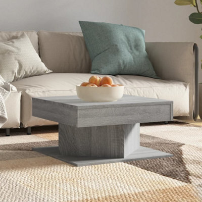 Walplus Coffee Table Grey Sonoma 57X57X30 Cm Engineered Wood - image 1