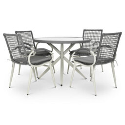 Bravich Nissi Outdoor 5-Piece Rattan Dining Set - thumbnail 3
