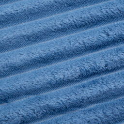 Thehotsale Flannel Super Soft Warm Reversible Fluffy Striped Throw Blanket Blue 150Cm W X 100Cm D Livingroom Bedroom Patio - thumbnail 7