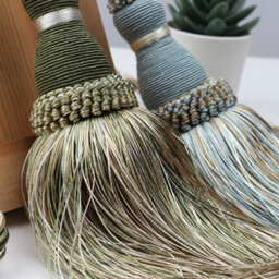 Pair Orange Tassel Rope Curtain Tiebacks Tie Backs Holdbacks Decorative Window Drapes - thumbnail 5