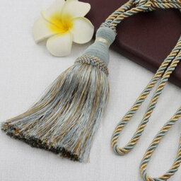 Pair Orange Tassel Rope Curtain Tiebacks Tie Backs Holdbacks Decorative Window Drapes - thumbnail 9