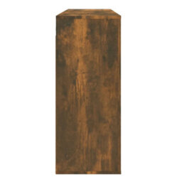 Berkfield Wall Cabinet Smoked Oak 80X33X80 Cm Engineered Wood - thumbnail 5