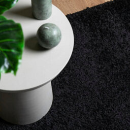 Berkfield Shaggy Rug Pamplona High Pile Modern Black 140X200 Cm - thumbnail 7