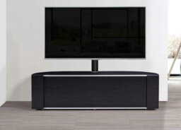 "Mda Designs Sirius 1600 Black With Beamthru Remote-Friendly Doors For Flat Screen Tvs Up To 65"" With Mounting Bracket" - thumbnail 3